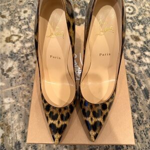 Christian Louboutin Brown and Black Stiletto Heels